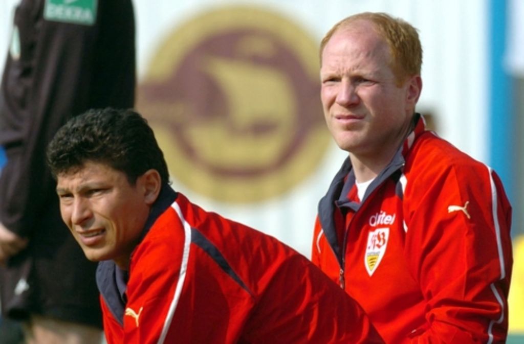 ... und wechselte als Co-Trainer unter Matthias Sammer auf die VfB-Trainerbank, hier ein Bild aus dem Jahr 2005.