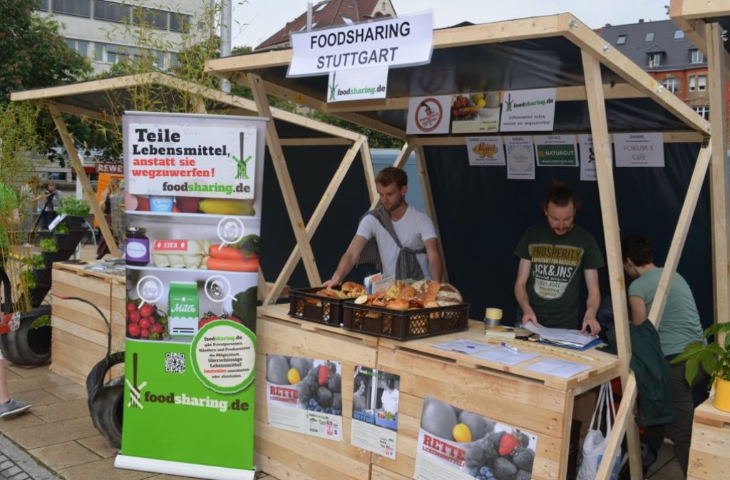 sowie die Foodsharing-Initiative aus Stuttgart.