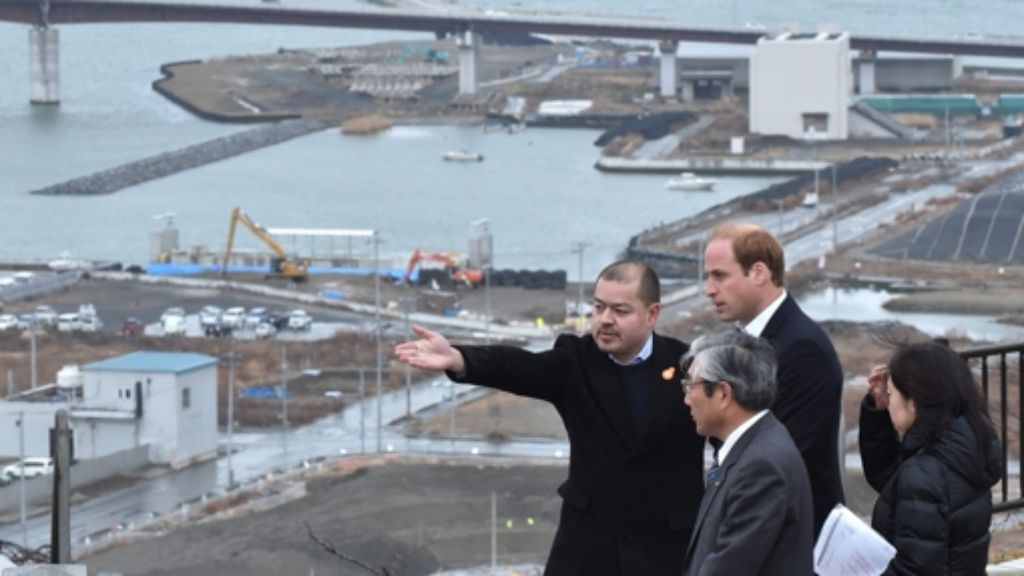 Ohne Kate auf Ostasien-Reise: Prinz William besucht Fukushima