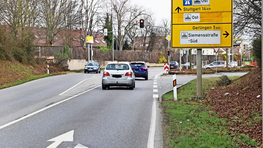 Siemensstraße in Ditzingen: Knappe  Mehrheit stimmt für  kurze Spur