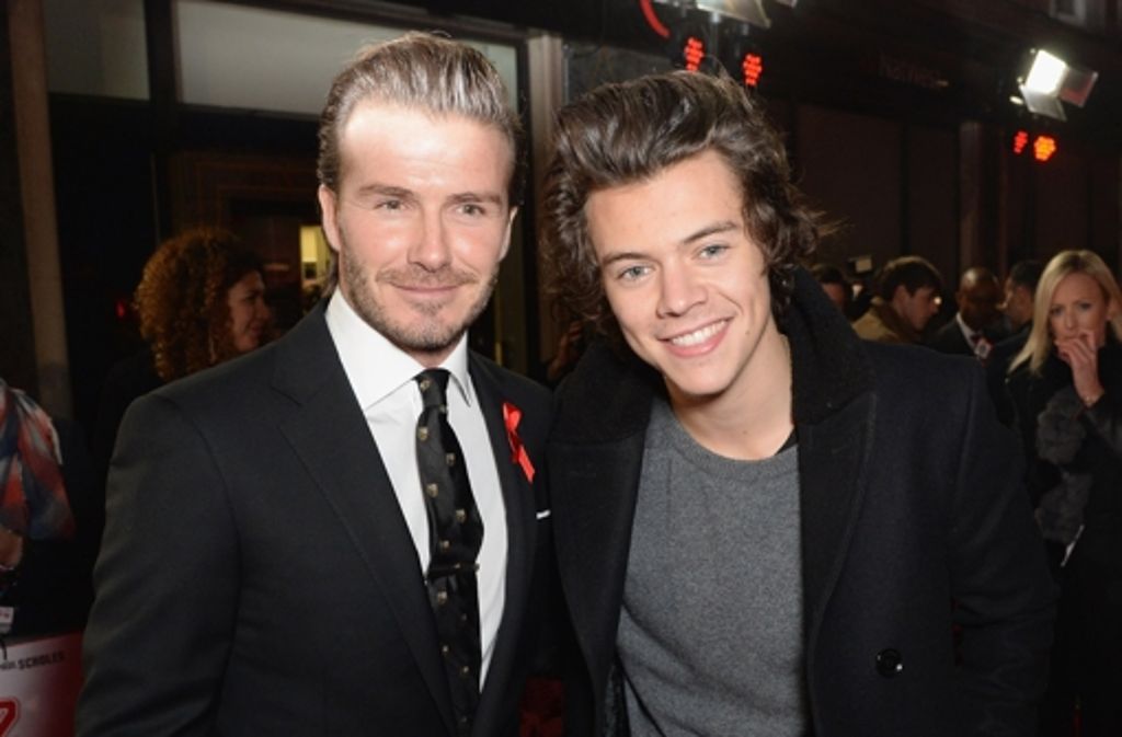David Beckham mit "One Direction"-Sänger Harry Styles
