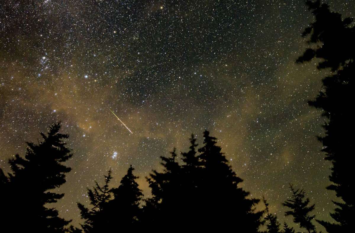 Unzählige Sternschnuppen am Nachthimmel – in der Nacht auf den 13. August sorgte der Meteorstrom der Perseiden für ein Himmelsspektakel.