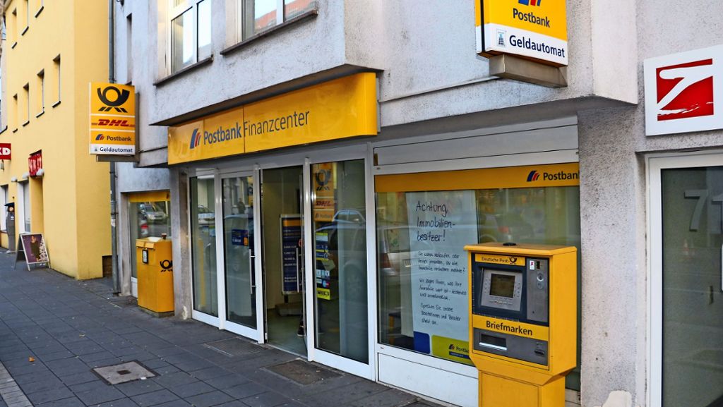 Einzelhandel in Zuffenhausen: Die Postbankfiliale an der Unterländer Straße  schließt