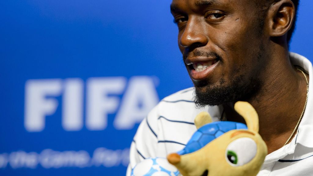 PR-Aktion für Kinderhilfswerk Unicef: Usain Bolt kickt bei Benefizspiel