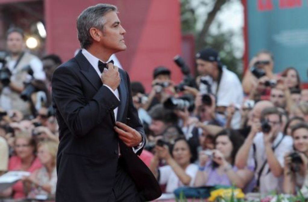 Die Fliege sitzt: George Clooney