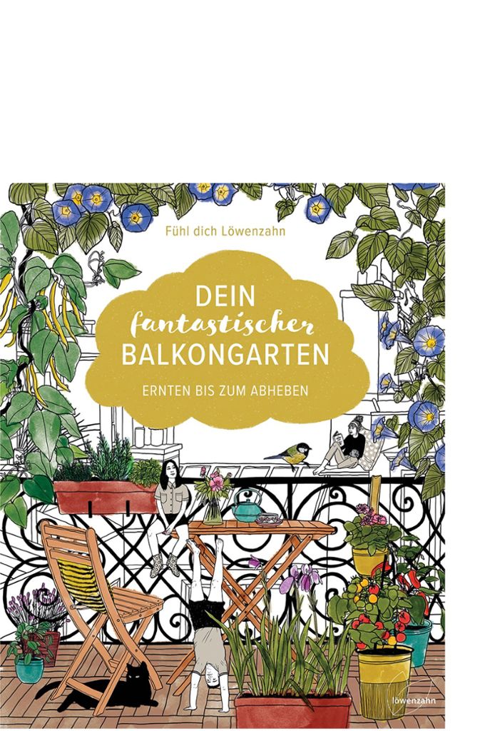 In „Dein Fantastischer Balkongarten“ (19,90 Euro) gibt ein Autorenteam des Löwenzahn-Verlags viele neue Anregungen, gut erklärt und wunderhübsch bebildert.