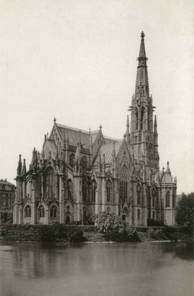 Die Johanneskirche am Feuersee im Jahr 1892.