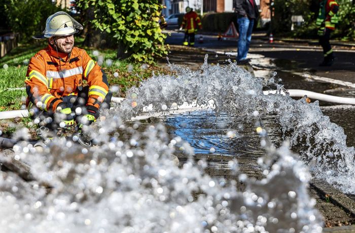 400 Helfer  bei Übung im Rems-Murr-Kreis: Wie gut  ist der  Landkreis gegen Hochwasser gerüstet?