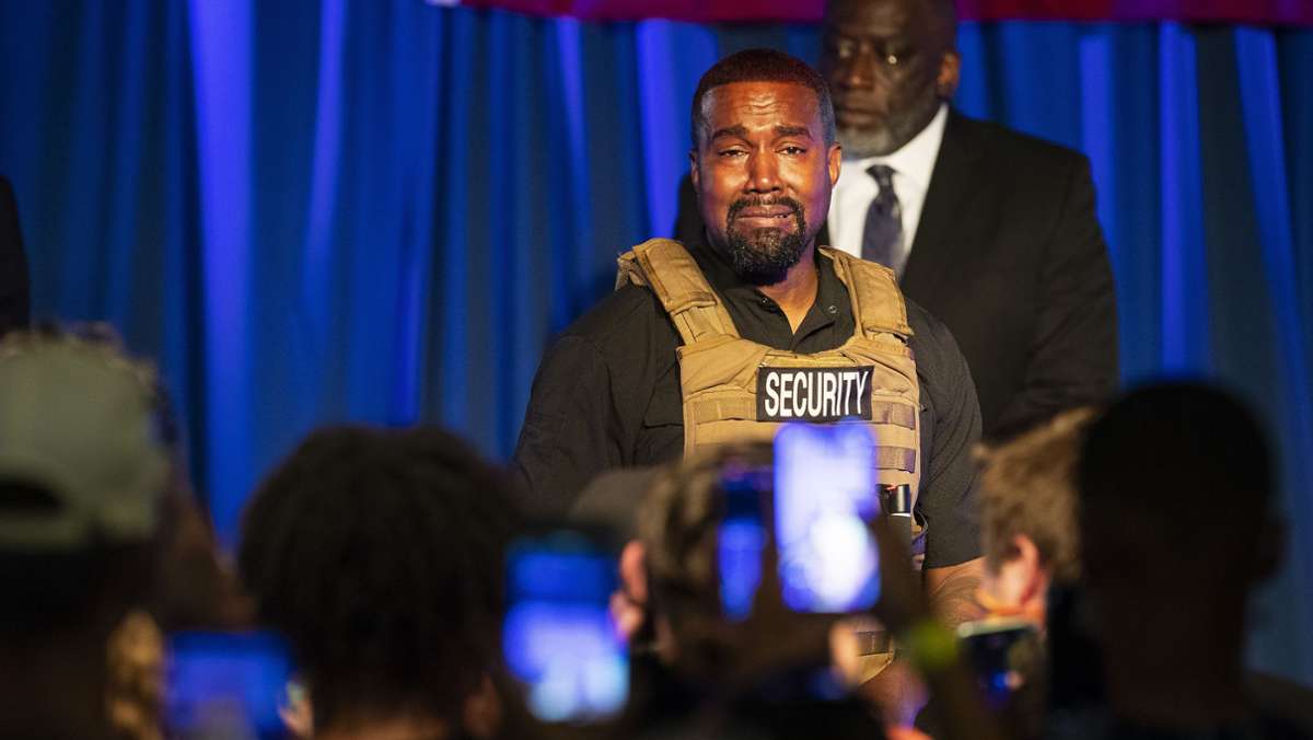 US-Wahl: Kanye West bricht bei Auftritt in Tränen aus