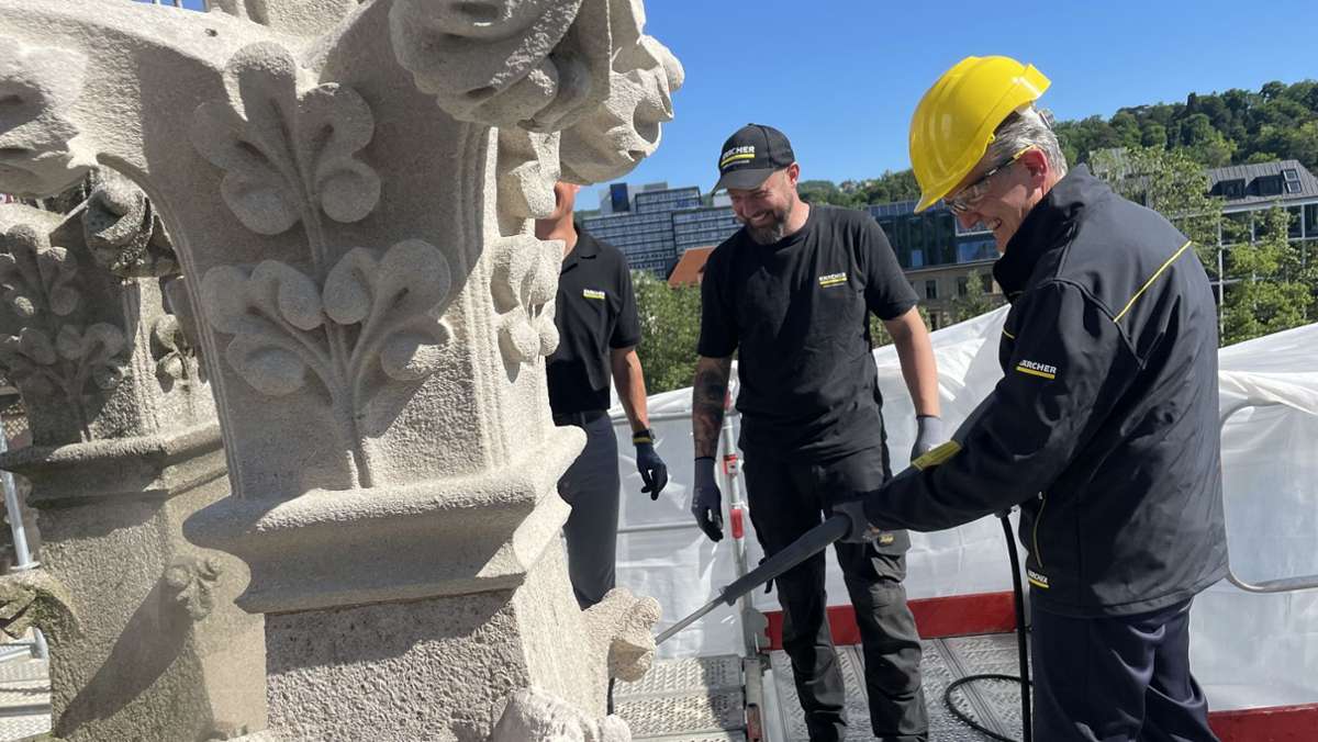 Reinigung in  Stuttgart-West: Warum Kärcher die Fassade der Johanneskirche putzt