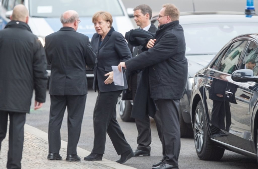Bundeskanzlerin Angela Merkel ist auch unter den Trauergästen.