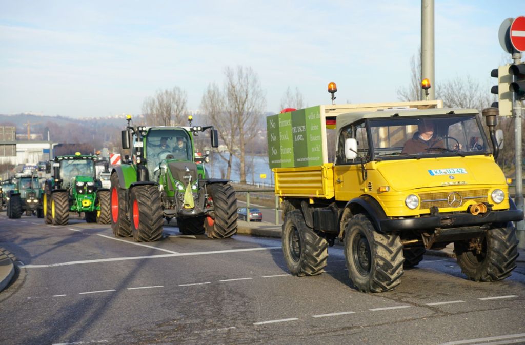 Die Polizei rechnet am Freitag mit mehreren Hundert Traktoren.