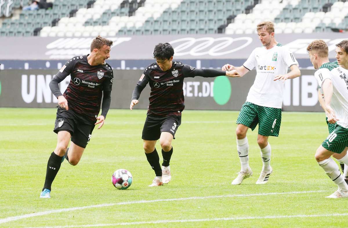 In der 72. Minute war es dann soweit für den VfB: Wataru Endo traf zum verdienten 1:1.