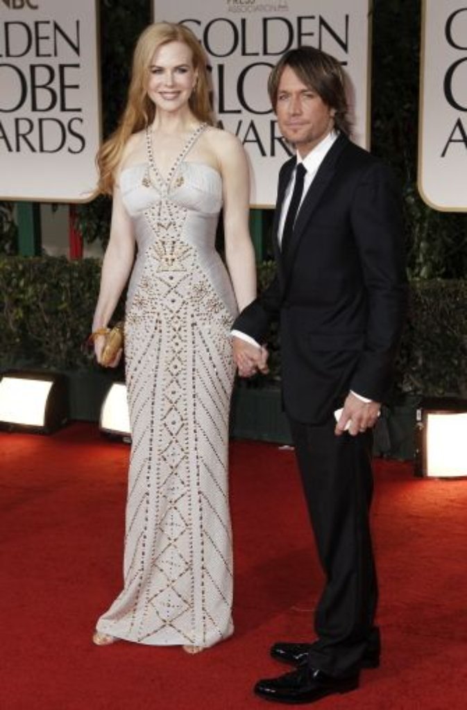 Nicole Kidman trug Versace und brachte ihren Ehemann Keith Urban mit.