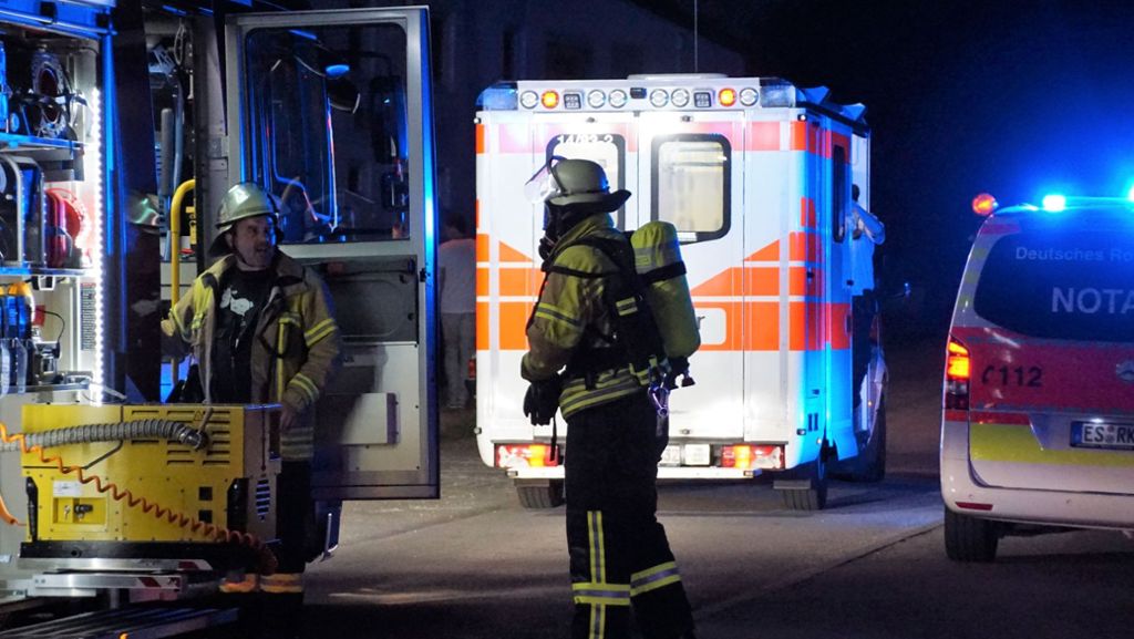 Nürtingen: Zwei Männer bei Brand verletzt