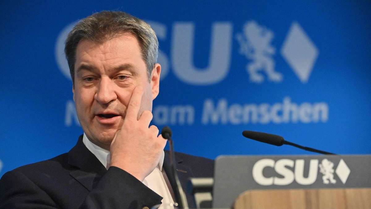 Bezirksparteitag der Oberbayern-CSU: Markus Söder lästert über Grüne und Annalena Baerbock