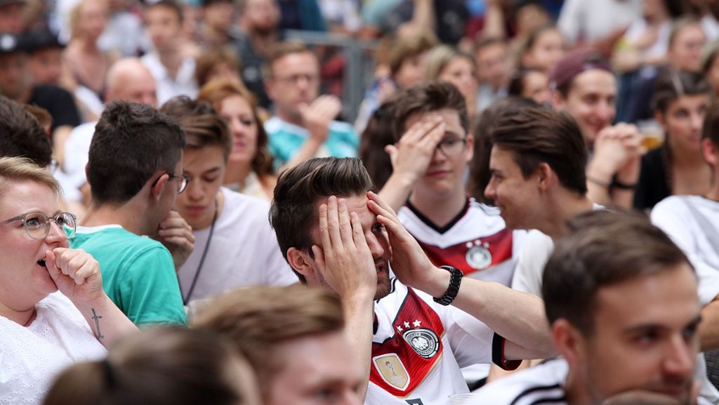 WM in Stuttgart: Enttäuschung unter Großbildschirmen