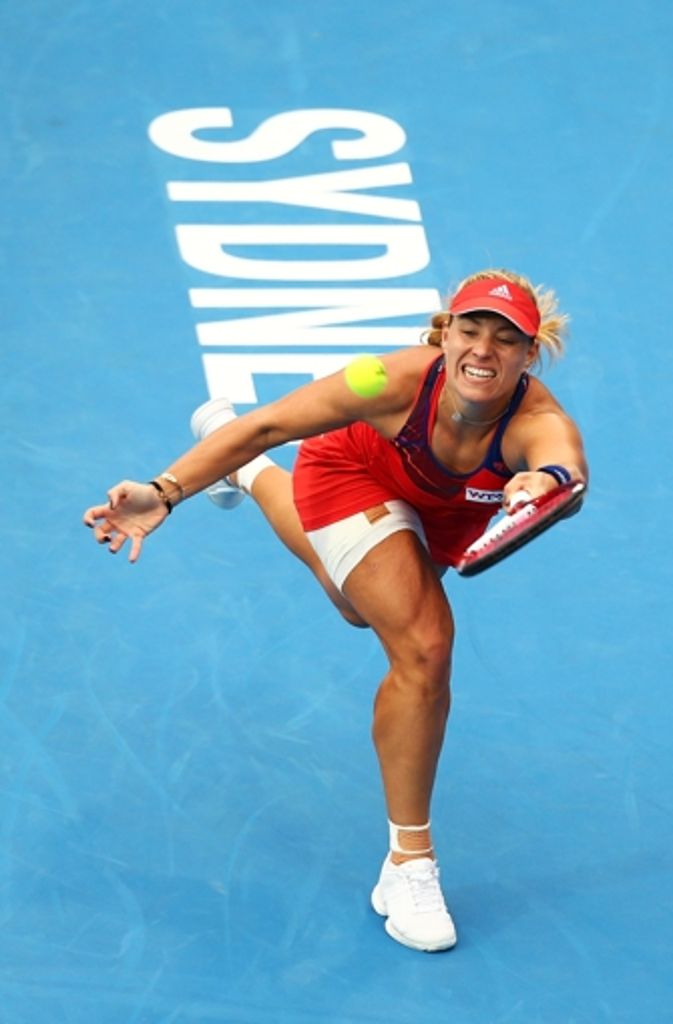 Bilder vom Viertefinalsieg von Angelique Kerber über die Spanierin Carla Suarez Navarro.
