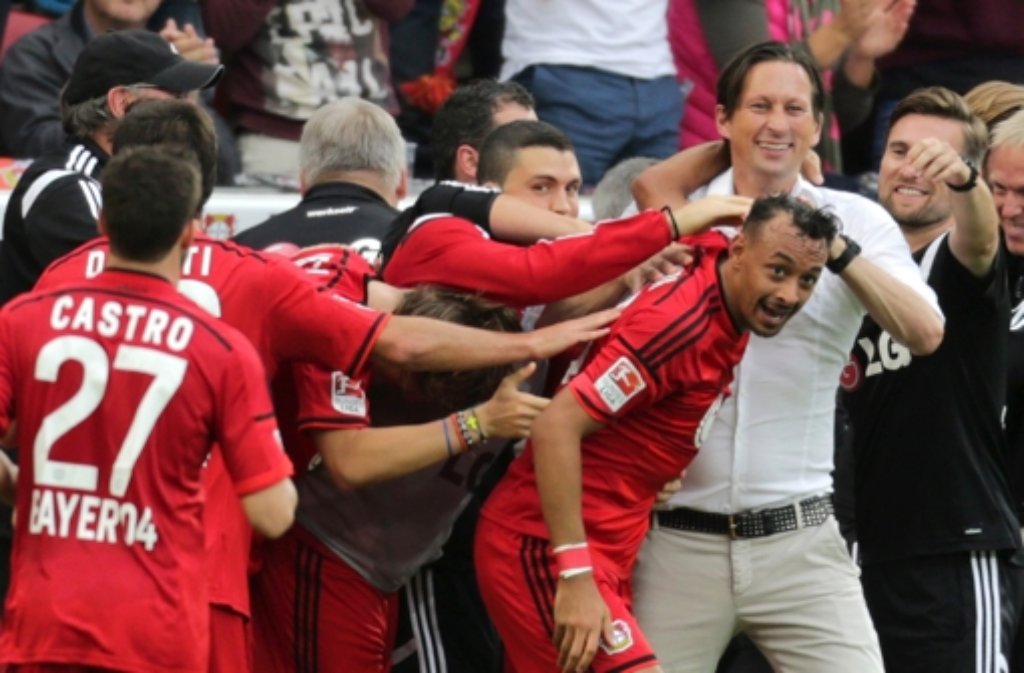 "Ich kannte ihn nicht so genau - nur vom Zugucken." Bayer-Trainer Roger Schmidt über Karim Bellarabi, der nach seinem Neun-Sekunden-Tor von Dortmund mit einem wunderbaren Volleytreffer auch gegen die Hertha glänzte.