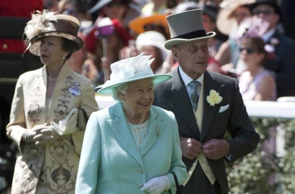 Prinzessin Anne, Queen Elizabeth II. und Prinz Philip
