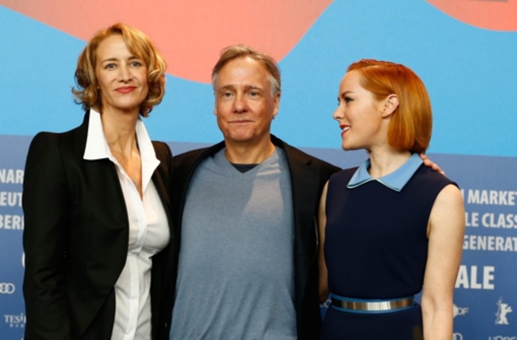Janet McTeer, Mitchell Lichtenstein und Jena Malone bei der Pressekonferenz des Films "Angelica".