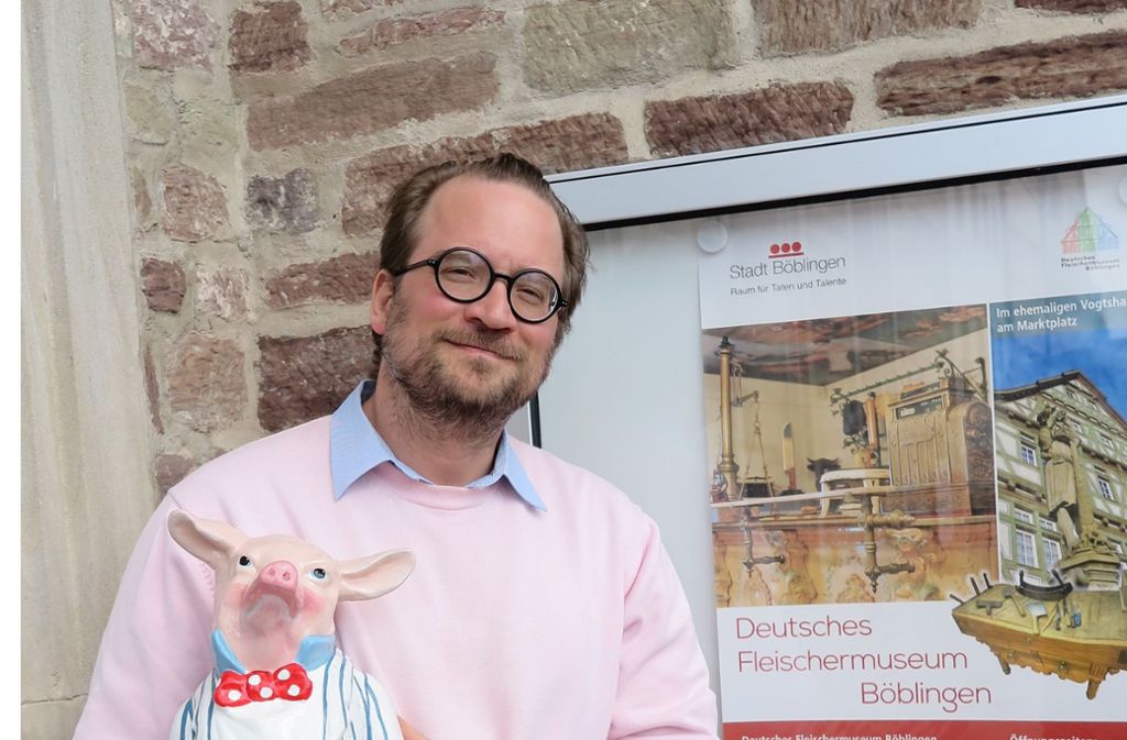 Seit 2017 leitet der Germanist und Kunsthistoriker Christian Baudisch das Böblinger Fleischermuseum. Foto: Stadt Böblingen