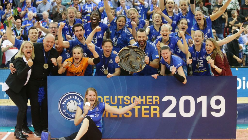 Volleyball – Allianz MTV Stuttgart: So sehen Siegerinnen aus