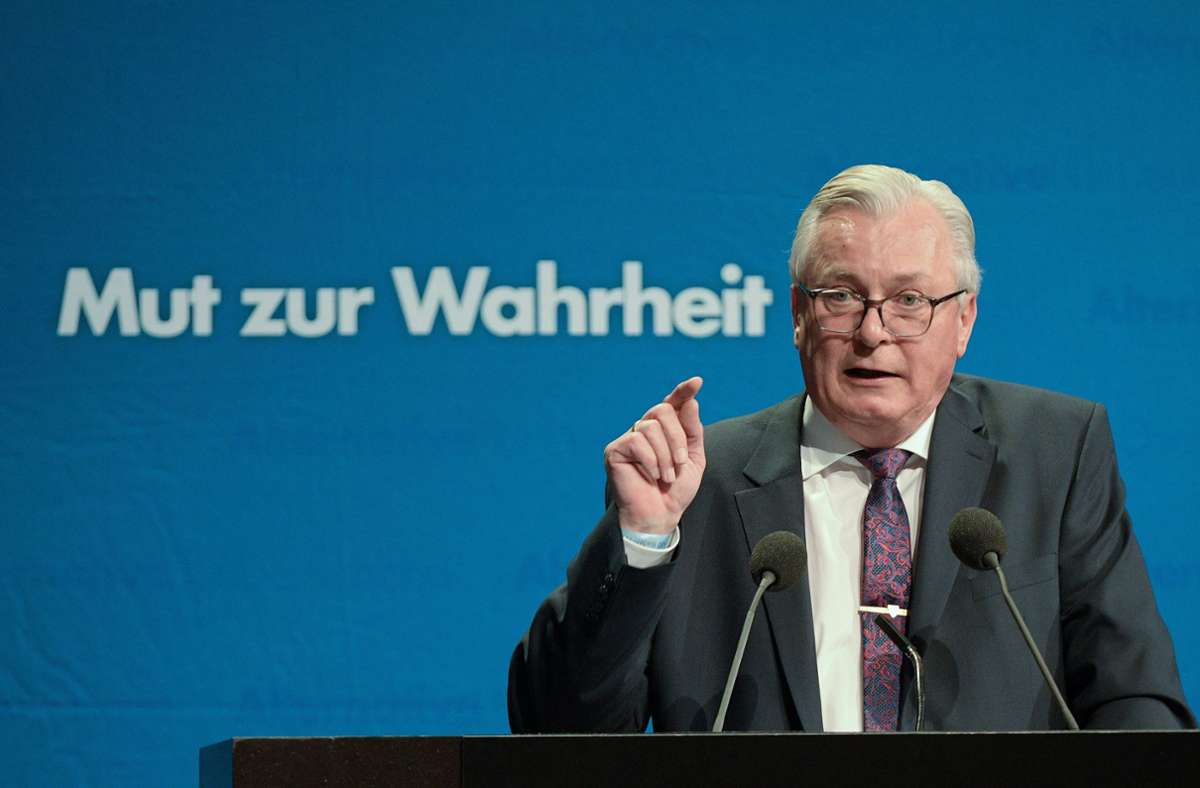 Der Fraktionschef der AfD im Landtag, Bernd Gögel, führt die Partei in die Landtagswahl.