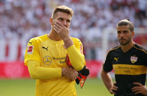 VfB-Torwart Ron-Robert Zieler war nach dem Spiel enttäuscht. Foto: Pressefoto Baumann