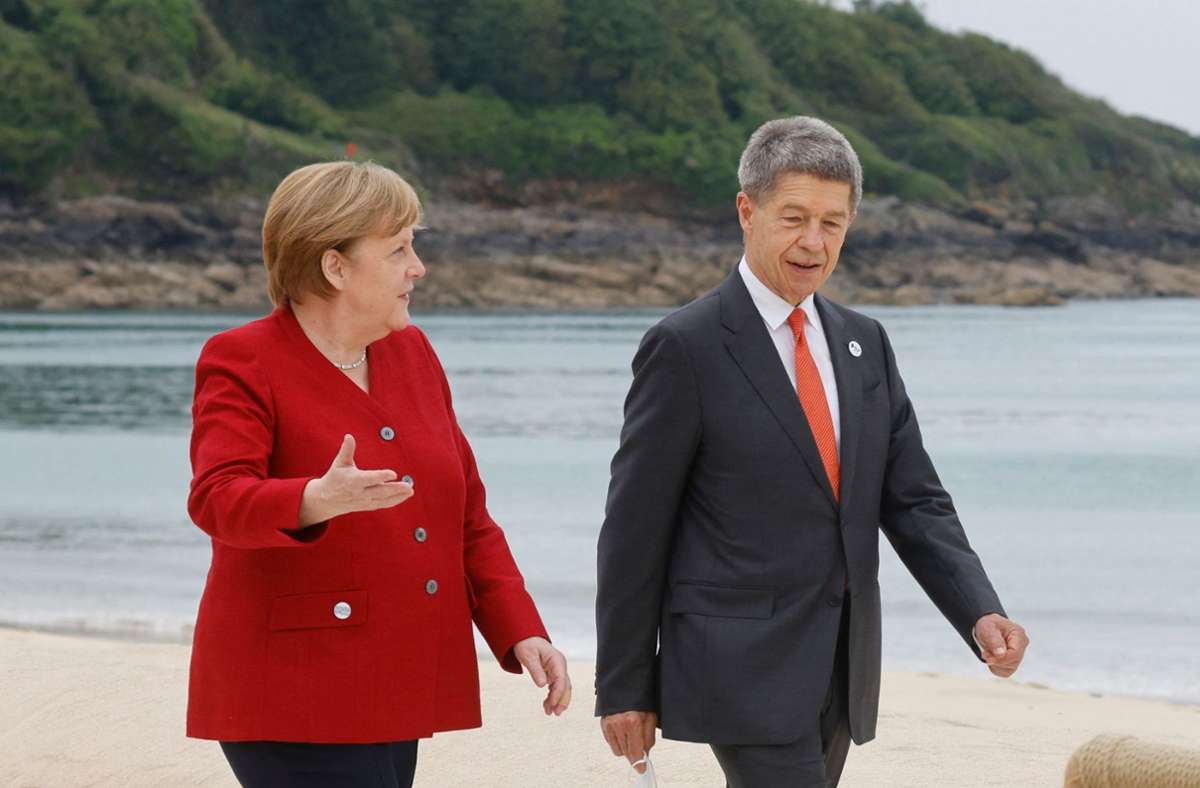Bundeskanzlerin Merkel und ihr Ehemann Joachim Sauer