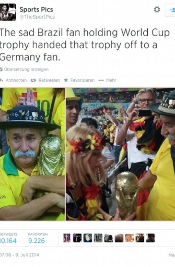 ... gab ihn dann aber einem deutschen Fan.
