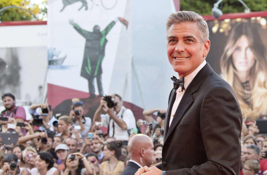Schauspieler und Gentleman George Clooney beim Filmfestival in Venedig im Jahr 2013.