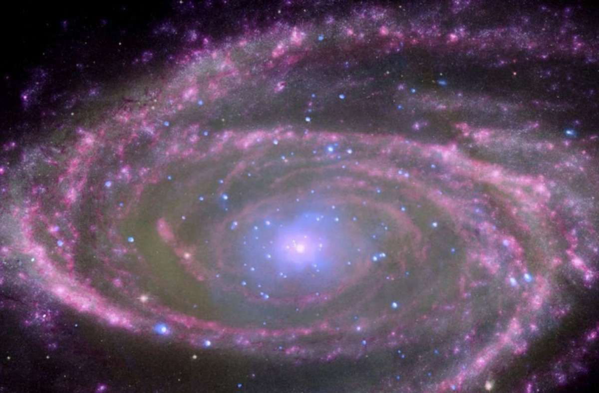 Das von der Nasa am 30. November 2013 herausgegebene Bild zeigt die Spiralgalaxie M81 mit einem supermassereichen Schwarzen Loch.