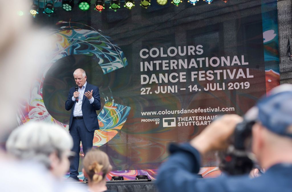 Oberbürgermeister Fritz Kuhn hat das Tanzfestival eröffnet
