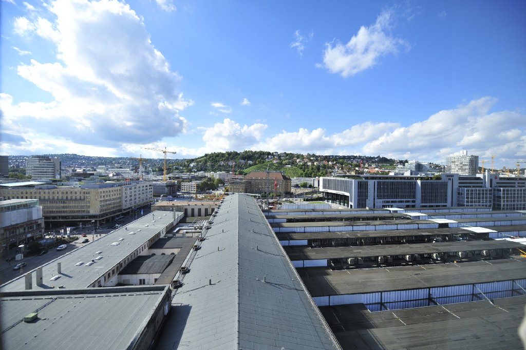 Die Baustelle am Hauptbahnhof Stuttgart im September.
