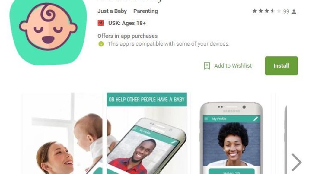  Es hört sich an wie ein schlechter Witz – per App trifft man sich jetzt zum Baby machen. „Just A Baby“ funktioniert ähnlich wie Tinder und soll Menschen vereinen, die gemeinsam ein Kind zeugen wollen. 