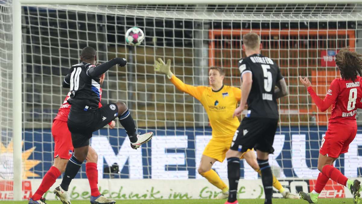 Bundesliga: 0:1 bei   Bielefeld – Hertha weiter im Abstiegskampf