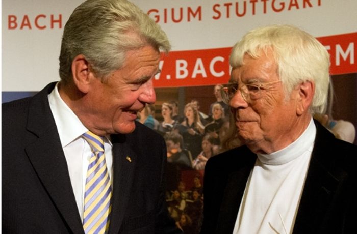 Abschied in der Liederhalle Stuttgart: Gauck würdigt Helmuth Rilling