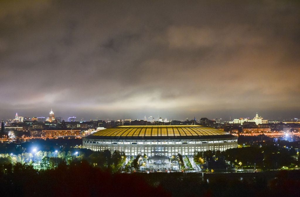 Im Luschniki-Stadion in Moskau findet das Fußball-WM-Finale statt.