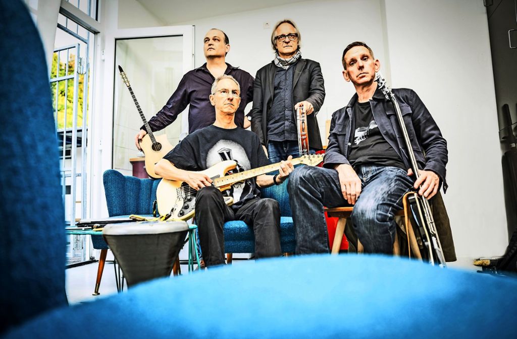Die Rockband Erika51, von links: Klaus Pfeiffer, Georg Stock, Steffen Moddrow und Lupe Wolf