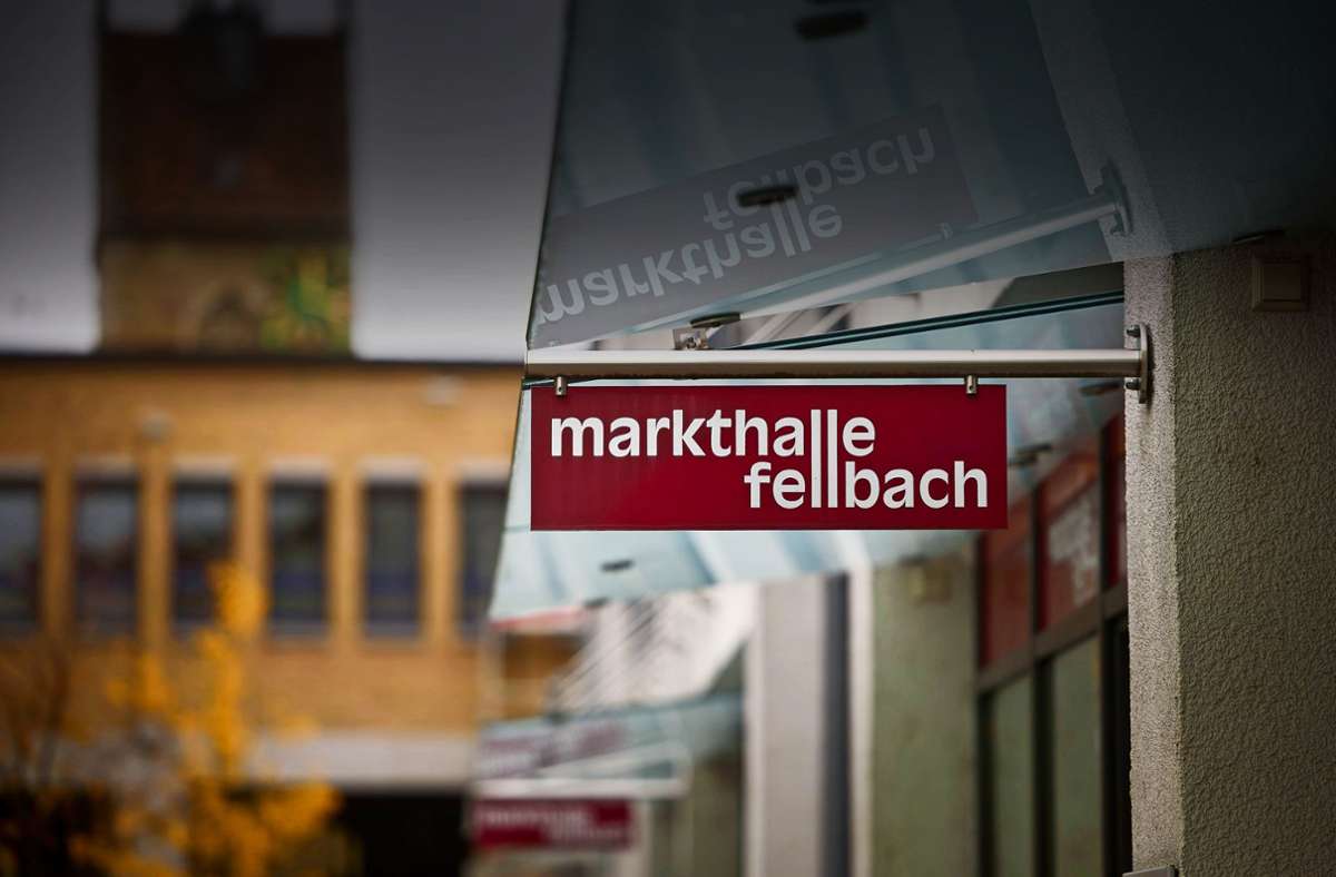 Die Fellbacher Markthalle bereichert das Quartier im Umfeld des Rathauses.