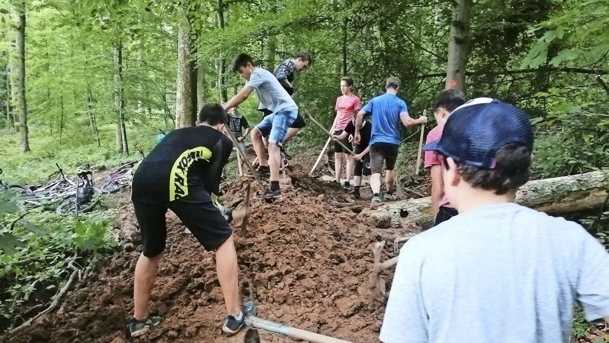Illegaler Trail in Weil der Stadt: Jugendliche bauen die Strecke selbst zurück