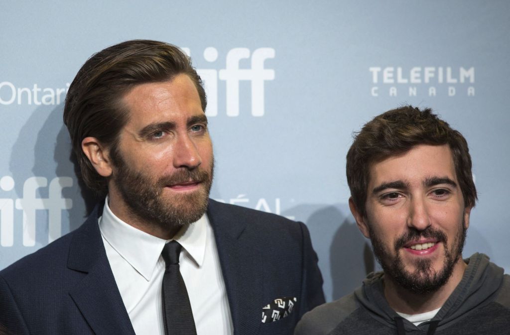 Die Schauspieler Jake Gyllenhaal und Jeff Bauman (v.l.) waren auch auf dem Roten Teppich.
