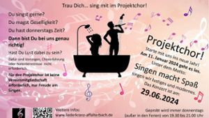 Affalterbach: Projektchor in Affalterbach startet