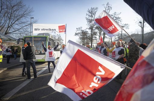 Die Gewerkschaft Verdi hat Busfahrer für diesen Freitag  – wie bereits vor zehn Tagen –   zum Streik aufgerufen. Foto: Gottfried Stoppel/Archiv
