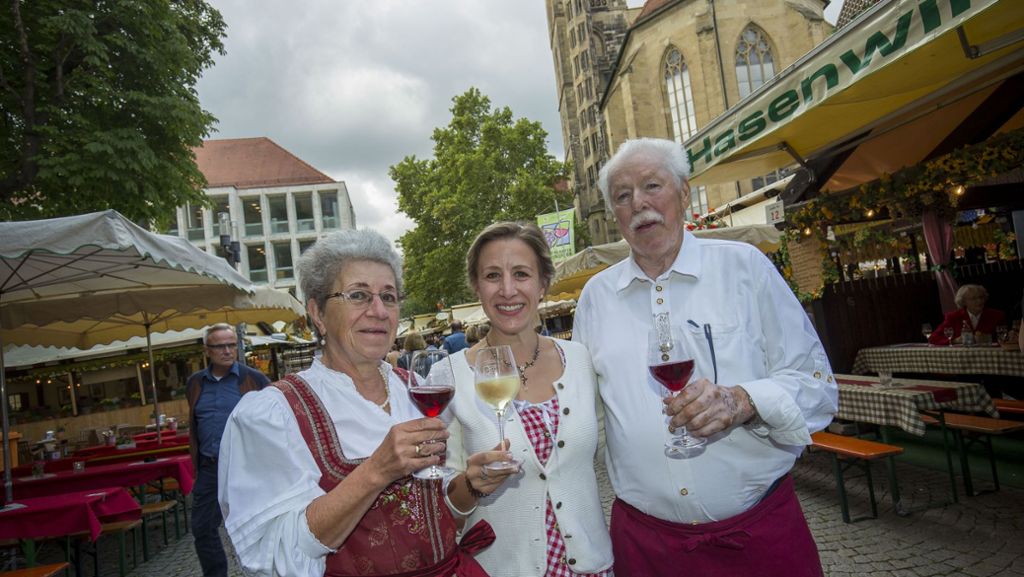 Wirtsleute der ersten Stunde auf dem Stuttgarter Weindorf: Eine Liebesgeschichte in der Laube