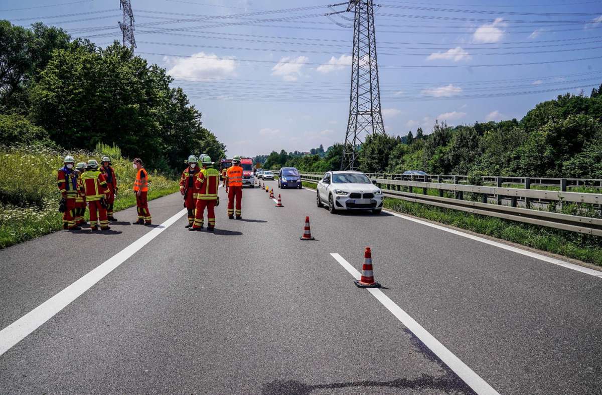 Weitere Bilder vom schweren Unfall in Wendlingen...