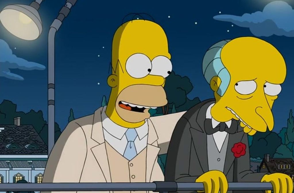 Homer ist der Musterarbeitnehmer: Er tröstet seinen Chef.