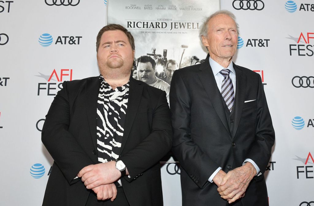 Paul Walter Hauser mit Clint Eastwood: Hauser spielt die Hauptfigur Richard Jewell im gleichnamigen Film.