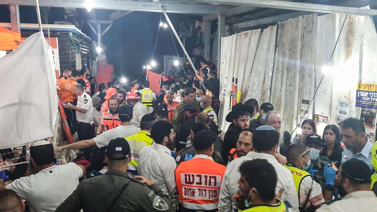 Unglück in Israel: Mindestens 44 Tote bei Massenpanik auf jüdischem Fest